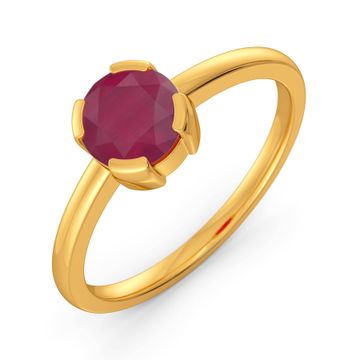 Rock N Roll Ruby Gemstone Rings