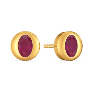 Cherry Carmine Gemstone Earrings