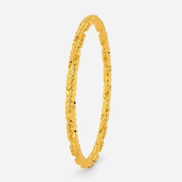 Twisted Hollow Gold Bangles