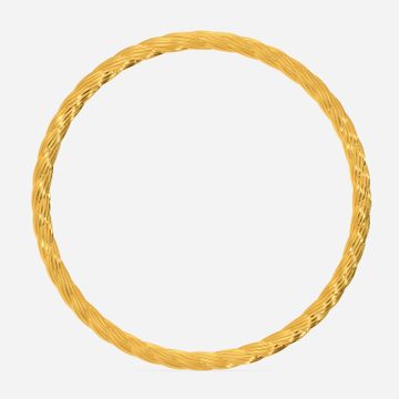 Hollow Stripes Gold Bangles
