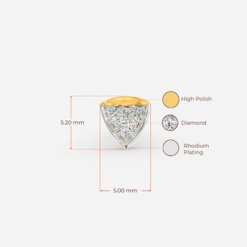 Ascending Time Diamond Nose Pins