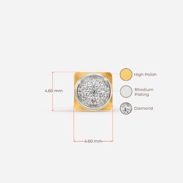Times Square Diamond Nose Pins
