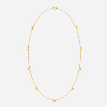 Dancing Butterfly Gold Chains