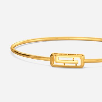 Queen Of Glitter Gold Bangles
