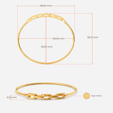 Twist n Swirl Gold Bangles
