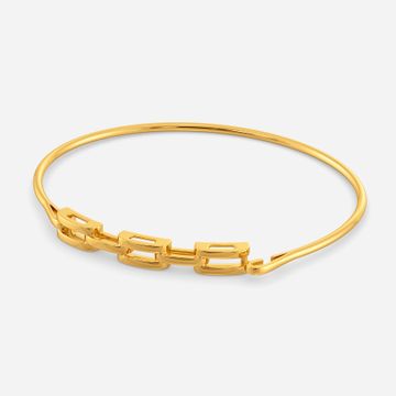 Twist n Swirl Gold Bangles