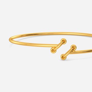 Entwined Gold Bangles