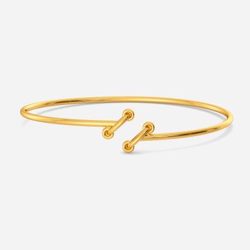 Entwined Gold Bangles