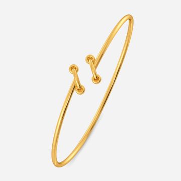 Entwined Gold Bangles