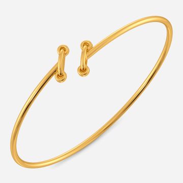Entwined Gold Bangles