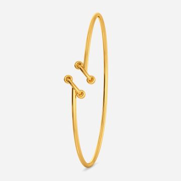 Entwined Gold Bangles