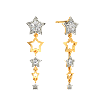 Queen Star Diamond Earrings