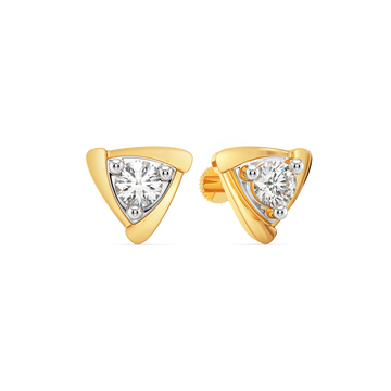 Thrivin Three Diamond Earrings