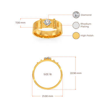 One Step Ahead Diamond Rings For Men