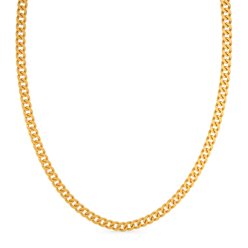 9K Yellow Gold Oval Figaro Chain Bracelet 7.5