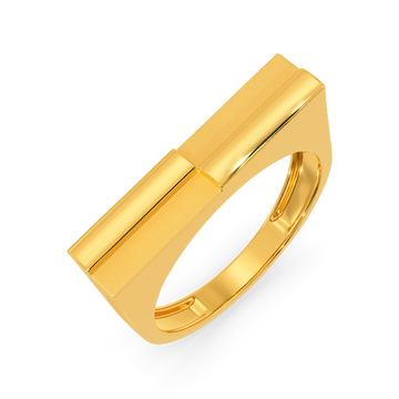 Futuristic Vibes Gold Rings For Men