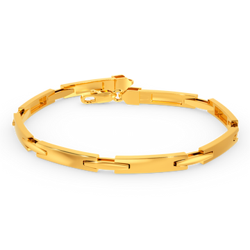 Volcanic Rock Warrior Gold Panther Bracelet | Mens Beaded Bracelets | OTAA