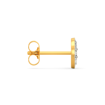 Hip Cross Diamond Earrings For Men
