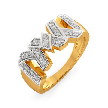 Mod Monochrome Diamond Rings