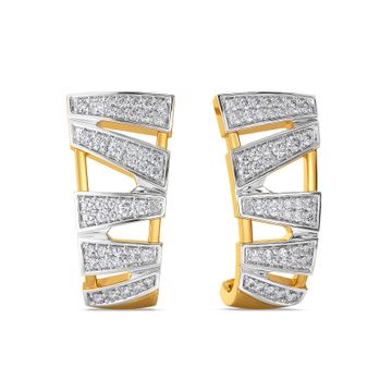 Out of Line Diamond Earrings