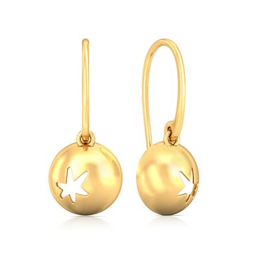 Night Star Gold Drop Earring