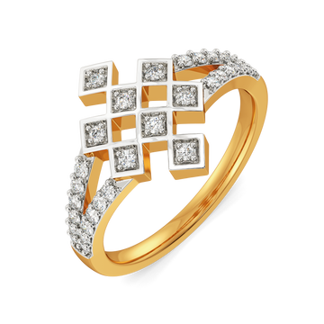 Structured Checks Diamond Rings