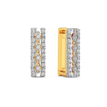 Checks in the Box Diamond Earrings