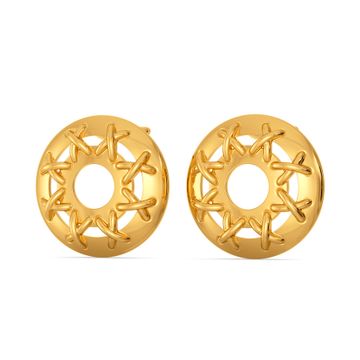Stitch in Time Gold Earrings