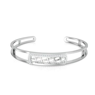 Cross-Hatch Diamond Bangles