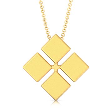 Tetracube Gold Pendants