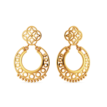Bollywood Blink Gold Earrings