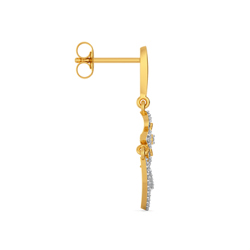 Zewar Swirl  Diamond Earrings