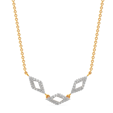 Modern Flair  Diamond Necklaces