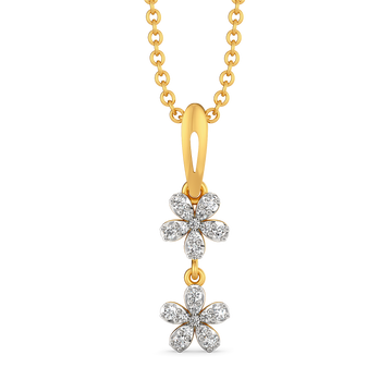 Zen Blooms Diamond Pendants