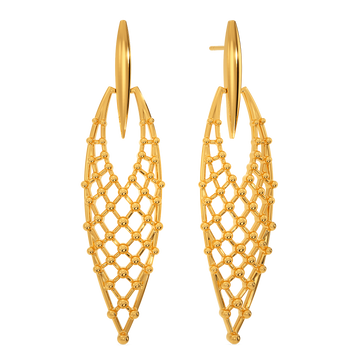 Bold N Slinky Gold Earrings