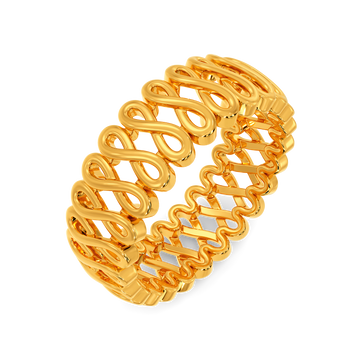 Crochet Craze Gold Rings