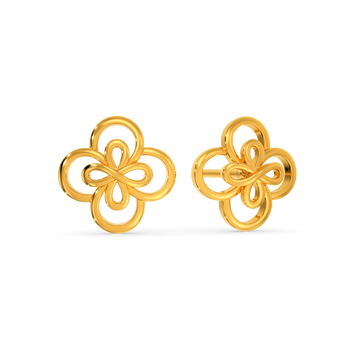 Crochet Craze Gold Earrings