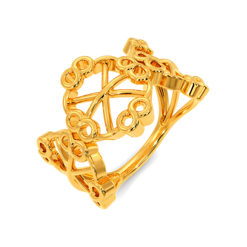 Cora Crochet Gold Rings