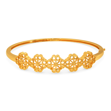 Cora Crochet Gold Bangles