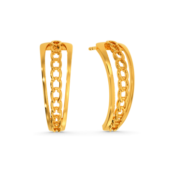 Crochet Mania Gold Earrings