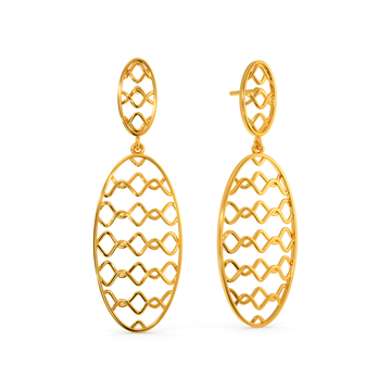 Cozy Crazy Loops Gold Earrings