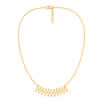 Cozy Crazy Loops Gold Necklaces