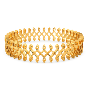 Cozy Crazy Loops Gold Bangles