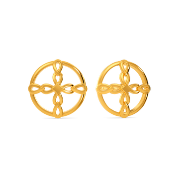 Hooked Hearts Gold Earrings