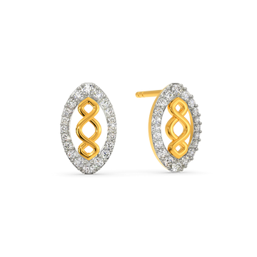 Crazy About Crochet Diamond Earrings