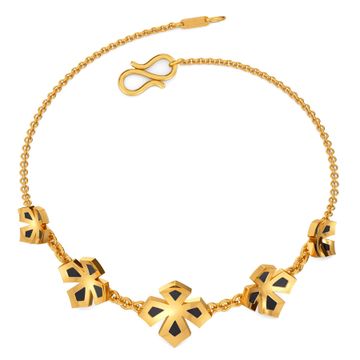 Black N Bloom Gold Bracelets