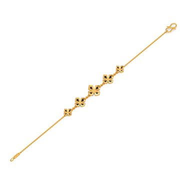 Black N Bloom Gold Bracelets