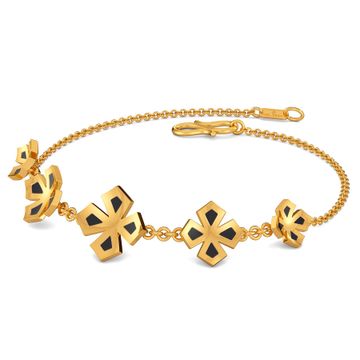 Black N Bloom Gold Bracelets
