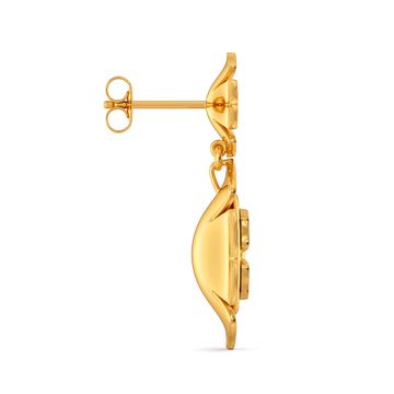 Moonlit Blossom Gold Earrings