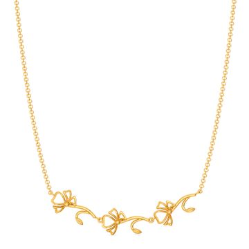 Lily of the Night Gold Necklaces